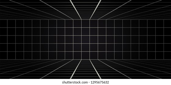 lines perspective room illustration