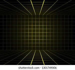 lines perspective room illustration
