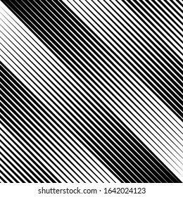 Lines print. Diagonal striped background. Linear pattern. Abstract ornament. Stripes motif. Strokes wallpaper. Modern halftone backdrop. Digital paper, web designing, textile illustration Vector work