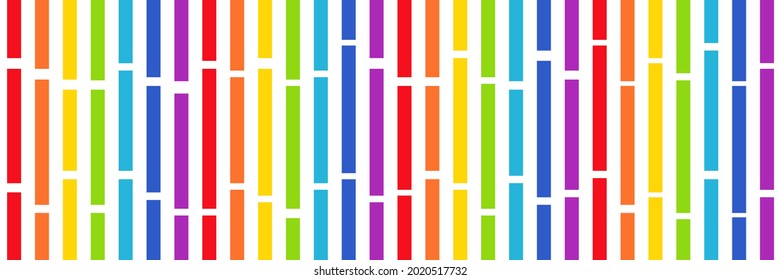 Lines rainbow colors background. Geometric vector pattern banner 