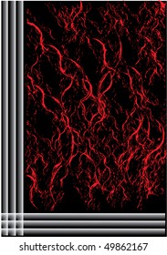 lines with red grunge effects