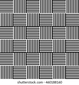 Lines repeatable geometric pattern (mosaic of lined squares)