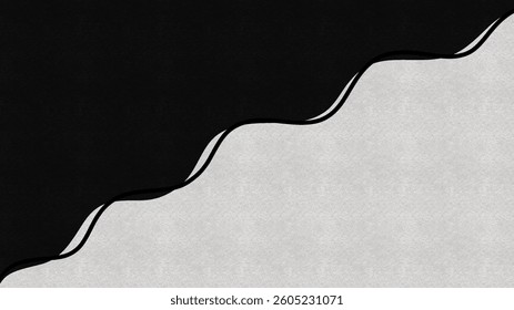 Lines seamless black abstract pattern background. Simple color block line art creative background.
