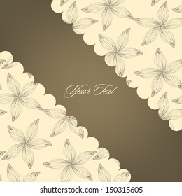 Lines seamless pattern. Seamless abstract hand-drawn pattern, floral background. Seamless pattern can be used for wallpaper, pattern fills, web page 