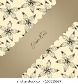 Lines seamless pattern. Seamless abstract hand-drawn pattern, floral background. Seamless pattern can be used for wallpaper, pattern fills, web page  
