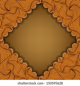 Lines seamless pattern. Seamless abstract hand-drawn pattern, floral background. Seamless pattern can be used for wallpaper, pattern fills, web page 