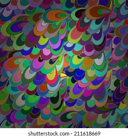 Lines seamless pattern. Seamless abstract hand-drawn pattern, floral background. Seamless pattern can be used for wallpaper, pattern fills, web page 