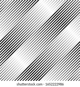 Lines seamless pattern. Diagonal stripes ornate. Striped image. Linear background. Strokes ornament. Abstract wallpaper. Modern halftone backdrop. Digital paper, web design, textile print. Vector art