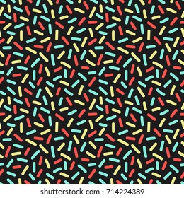 Lines. Seamless pattern in memphis style. 80s 90s style. Vector colorful illustration.
