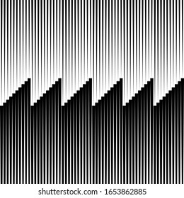 Lines seamless pattern. Stripes ornate. Striped image. Linear background. Strokes ornament. Abstract wallpaper. Modern halftone backdrop. Digital paper, web design, textile print, vector artwork