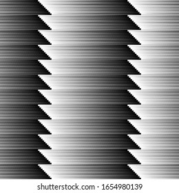 Lines seamless pattern. Stripes ornate. Striped image. Linear background. Strokes ornament. Abstract wallpaper. Modern halftone backdrop. Digital paper, web design, textile print, vector art.