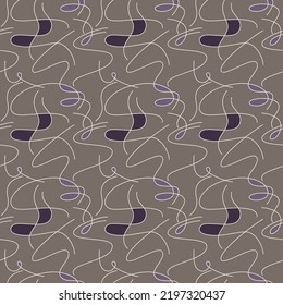 Lines seamless pattern vector. Abstract brown geometric backdrop illustration. Wallpaper, graphic background, fabric, textile, print, wrapping paper or package design.