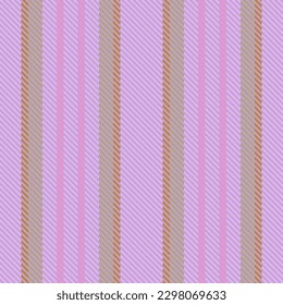 Líneas verticales sin fisuras. Vector de tejido de banda. Textil textura de patrón de fondo en colores claros y rosas.