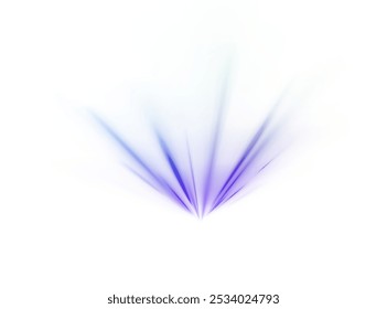 Lines in the shape of a comet against a dark background. Illustration of high speed concept. Motion light effect for banners. Fast speed car. Curved light trail stretched upward.