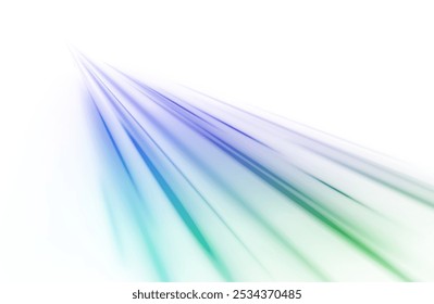Lines in the shape of a comet against a dark background. Illustration of high speed concept. Motion light effect for banners. Fast speed car. Curved light trail stretched upward.