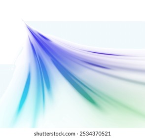 Lines in the shape of a comet against a dark background. Illustration of high speed concept. Motion light effect for banners. Fast speed car. Curved light trail stretched upward.