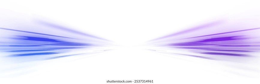 Lines in the shape of a comet against a dark background. Illustration of high speed concept. Motion light effect for banners. Fast speed car. Curved light trail stretched upward.