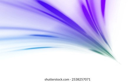 Lines in the shape of a comet against a dark background. Illustration of high speed concept. Motion light effect for banners. Fast speed car. Curved light trail stretched upward.