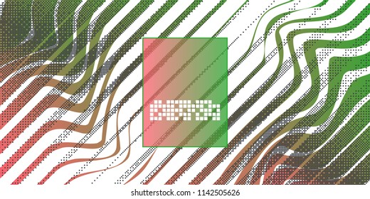 Lines shapes abstract background with dotted elements. Vector illustration.
