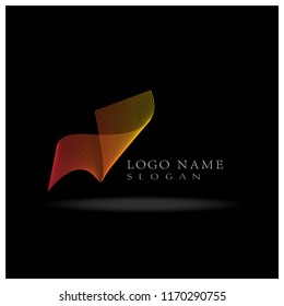 Lines Shapes & Geometric Form Logo. Symbol & Icon Vector Template.