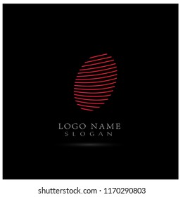 Lines Shapes & Geometric Form Logo. Symbol & Icon Vector Template.