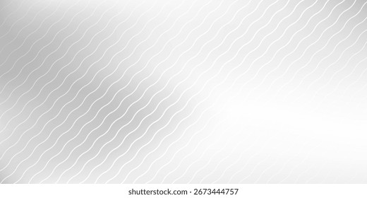 Lines silver foil background with metal mirror texture. Chrome gradient vector abstract