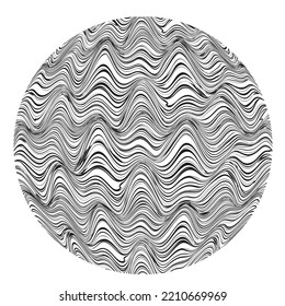 Lines in sphere Form . Vector  .Technology sphere Logo . 3d design element . Abstract Geometric shape .