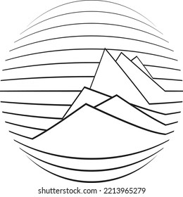 Líneas en el formulario de esfera . Logotipo vectorial .Technology sphere . 3 quinquies elemento de diseño. Resumen Forma geométrica .