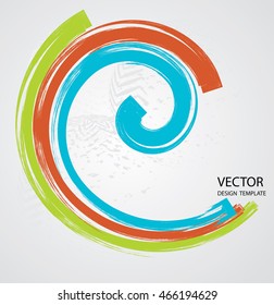 Lines in spiral Form, can be used as Frame, Logo or Element for your Design. vector Illustration.