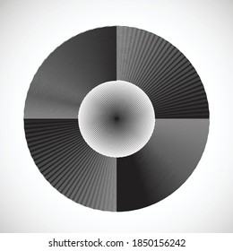 Lines in Spiral Form for comic books . Vector Illustration . 
 round Logo . Circular Design element . Abstract Geometric background