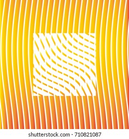 lines square effect logo