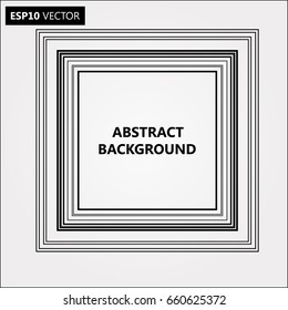 Lines in square Form . Vector Illustration .Technology Logo . Design element