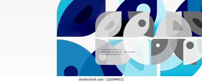 Líneas, cuadrados, círculos y triángulos. Fondo geométrico abstracto para fondo de pared, banner, fondo, presentación o página de inicio