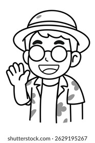 Lines Sticker The Boy Greeting