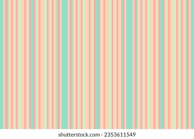 Lines stripe vertical of textile seamless background with a pattern vector fabric texture in light and red colors.
