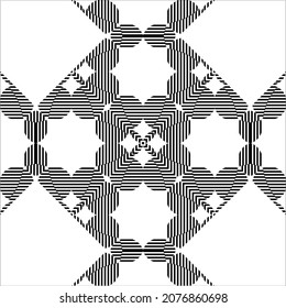 Patrón de motivos de franjas de líneas. Decoración de interiores, exteriores, alfombras, textiles, prendas de vestir, tela, seda, mosaico, plástico, papel, envuelto, tapicería, almohada, sofás, fondo, etc. Vector 
