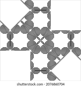 Lines Stripes Motifs Pattern. Decoration for Interior, Exterior, Carpet, Textile, Garment, Cloth, Silk, Tile, Plastic, Paper, Wrapping, Wallpaper, Pillow, Sofa, Background, Ect. Vector 
