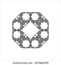 Lines Stripes Motifs Pattern. Decoration for Interior, Exterior, Carpet, Textile, Garment, Cloth, Silk, Tile, Plastic, Paper, Wrapping, Wallpaper, Pillow, Sofa, Background, Ect. Vector 
