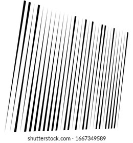 lines, stripes pattern element. vertical straight, parallel streaks, strips. irregular halftone lines in square arrangement. abstract geometric pattern