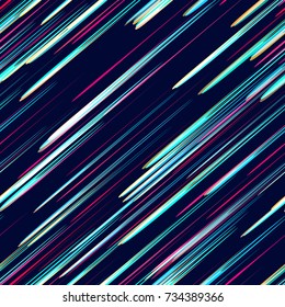 Lines, Stripes Seamless Hi Tech Pattern Design. Holiday, Cover, Ad, Fashion Background Texture. Fabric Ornament. Speed Lines, Strokes Seamless Pattern