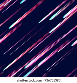 Lines, Stripes Seamless Hi Tech Pattern Design. Holiday, Cover, Ad, Fashion Background Texture. Fabric Ornament. Speed Lines, Strokes Seamless Pattern