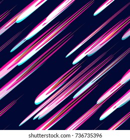 Lines, Stripes Seamless Hi Tech Pattern Design. Holiday, Cover, Ad, Fashion Background Texture. Fabric Ornament. Speed Lines, Strokes Seamless Pattern