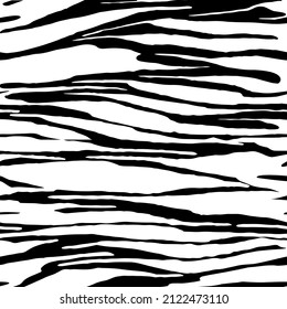 Lines, stripes wavy pattern. Abstract texture with monochrome wavy stripes. Decorative black striped design with distortion effect.