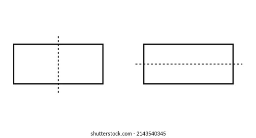 Lines Symmetry Rectangle Shape Stock Vector (Royalty Free) 2143540345 ...