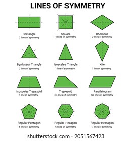 lines of symmetry of shapes