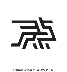 lines that form a dragon with large wings logo vector