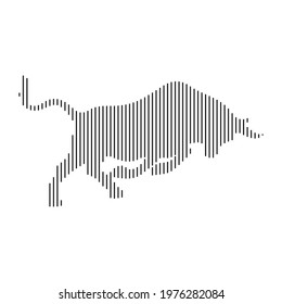 Lines that forming an bull shape