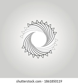 Líneas con triángulos de estilo abstracto sobre fondo claro. Patrón de fondo del vector.