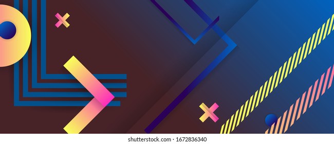 Lines vector blue and orange colors design backgrounds template summer juicy background