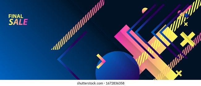 Lines vector blue and orange colors design backgrounds template summer juicy background